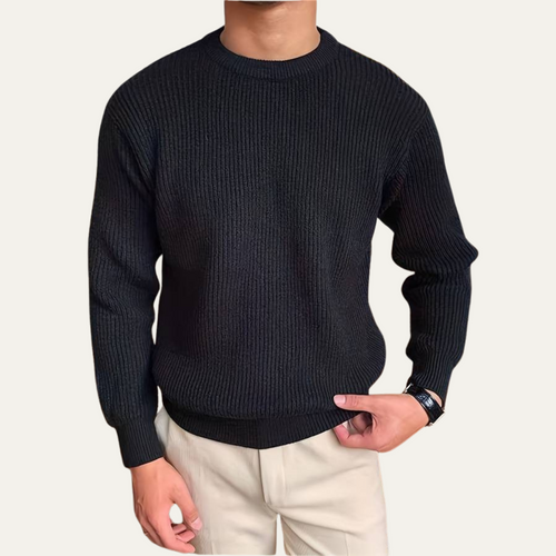 Eden Classic Sweater | Ribbed Knit, Tailored Fit for Men and Women 0
