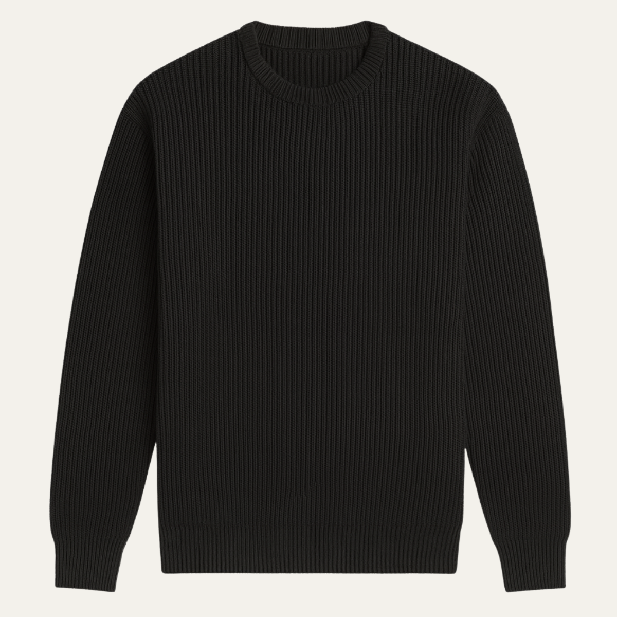 Eden Classic Sweater | Ribbed Knit, Tailored Fit for Men and Women 1