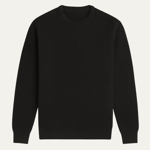 Eden Classic Sweater | Ribbed Knit, Tailored Fit for Men and Women 1