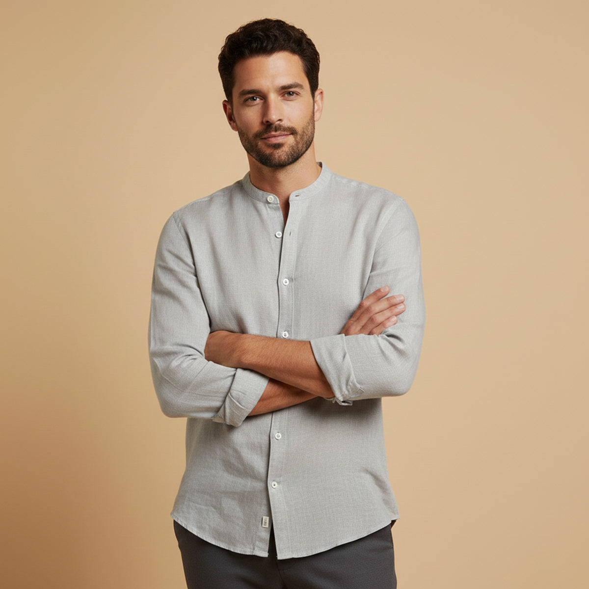 Lino Mens Casual Shirt | 100% Premium Linen, Relaxed Fit, Smart Casual 1
