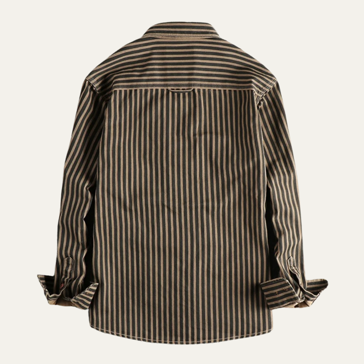 Maverick Men's Shirt | 100% Cotton, Retro Vertical Stripes 1