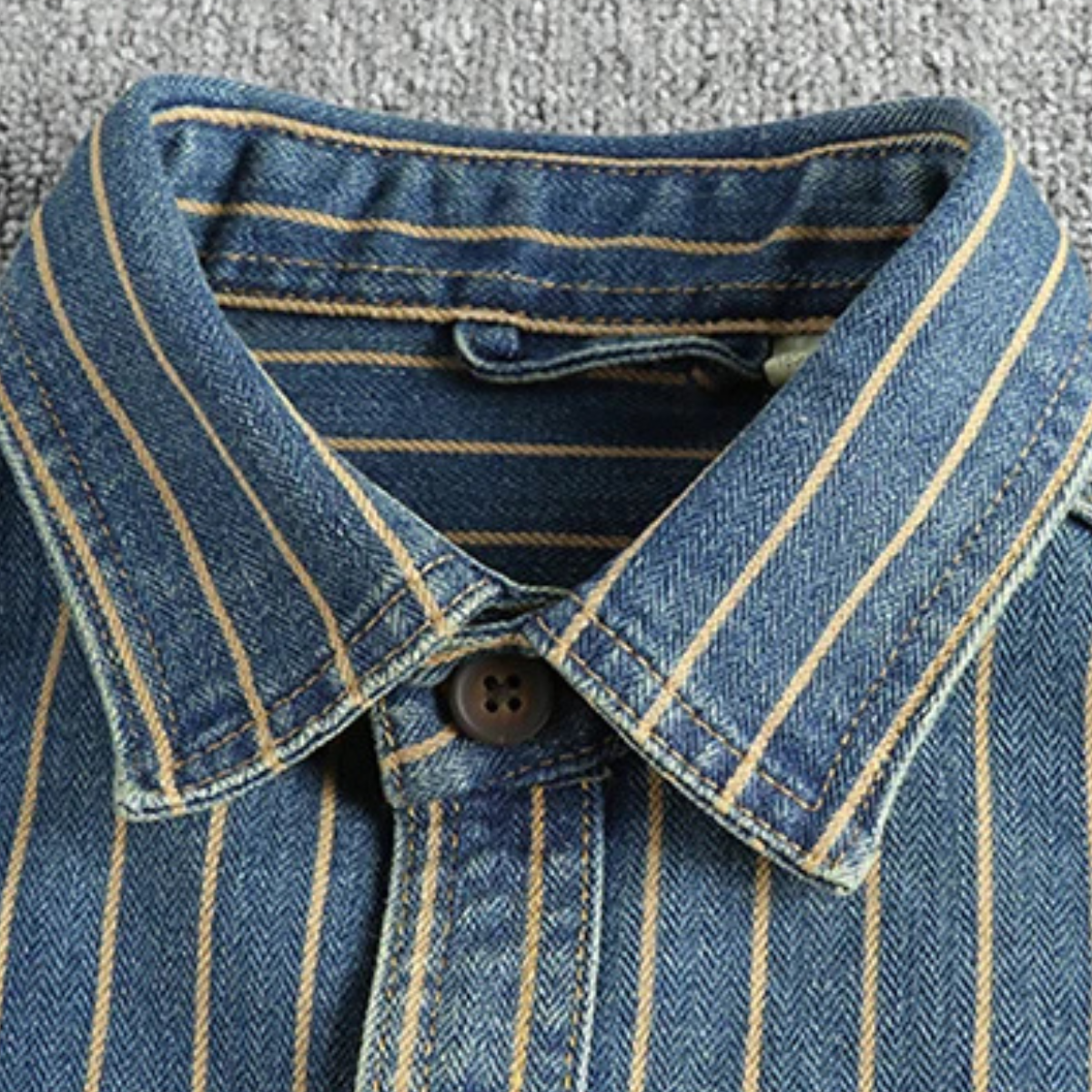 Riviera Vintage Shirt | Heavy Cotton, Striped Design 3