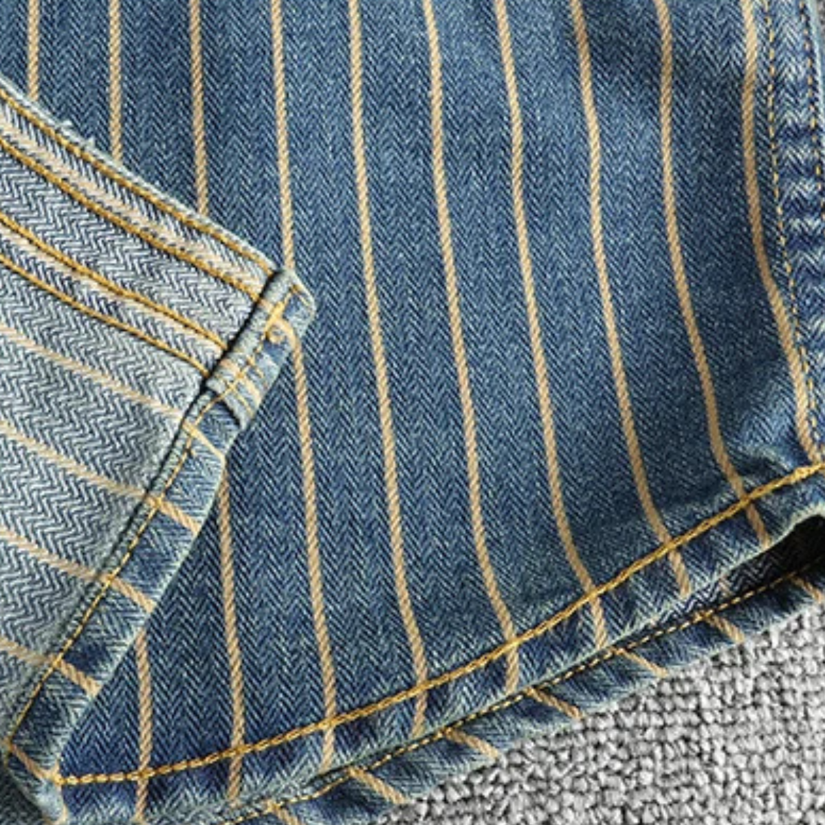 Riviera Vintage Shirt | Heavy Cotton, Striped Design 4