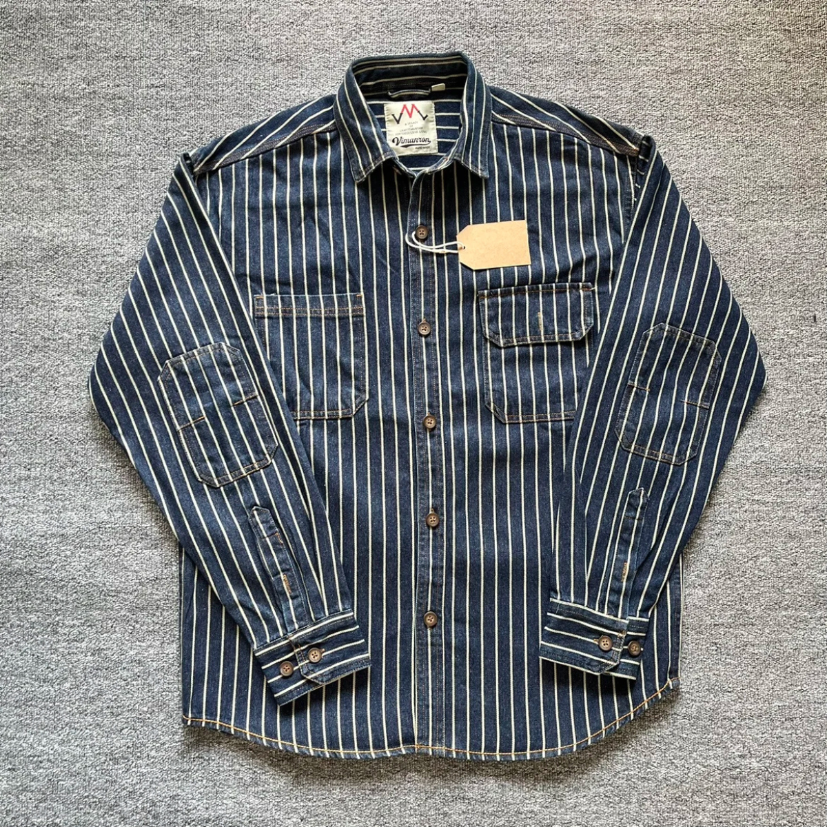 Riviera Vintage Shirt | Heavy Cotton, Striped Design 9