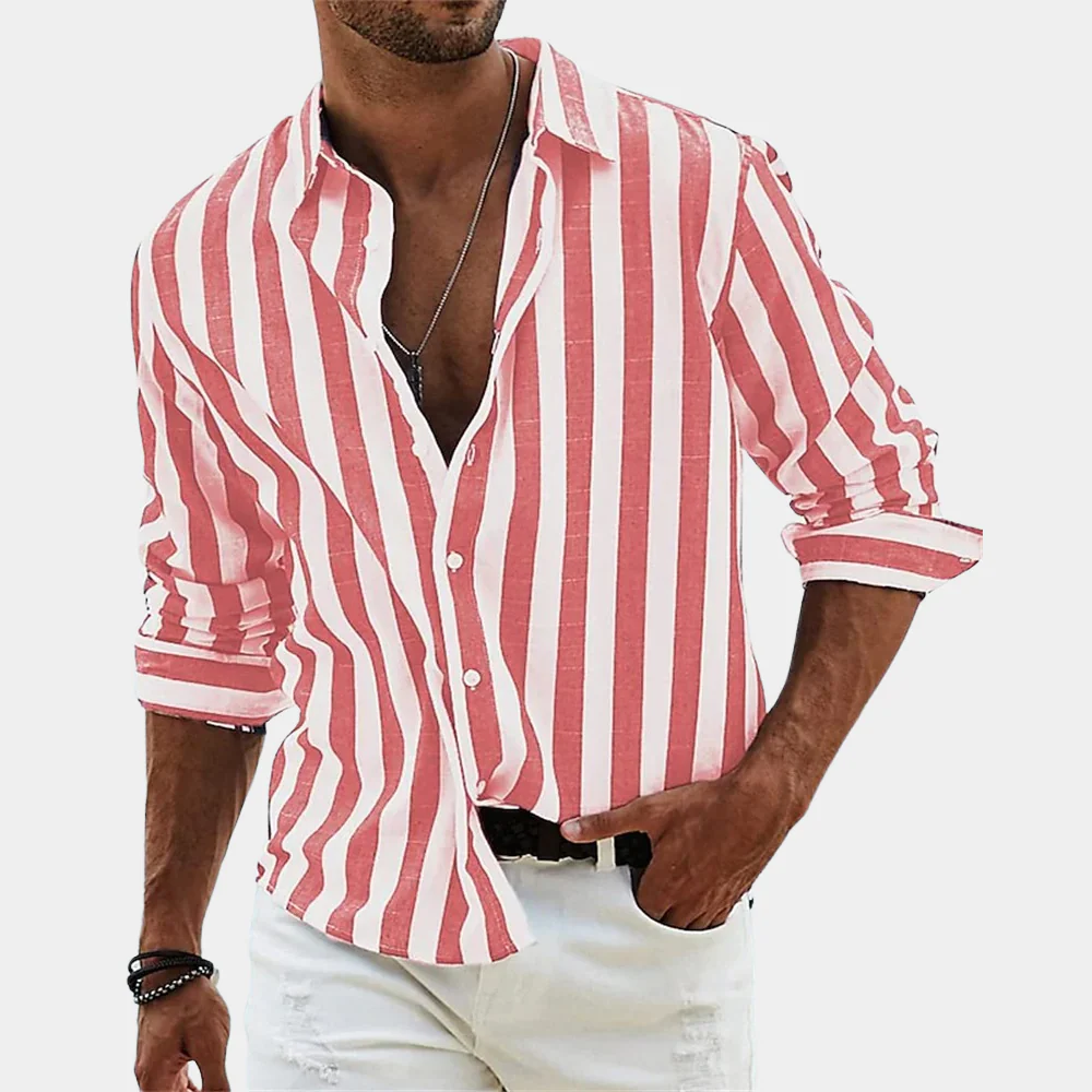 Valencia Linen Shirt | Striped, Relaxed Fit, 100% Pure Linen 5