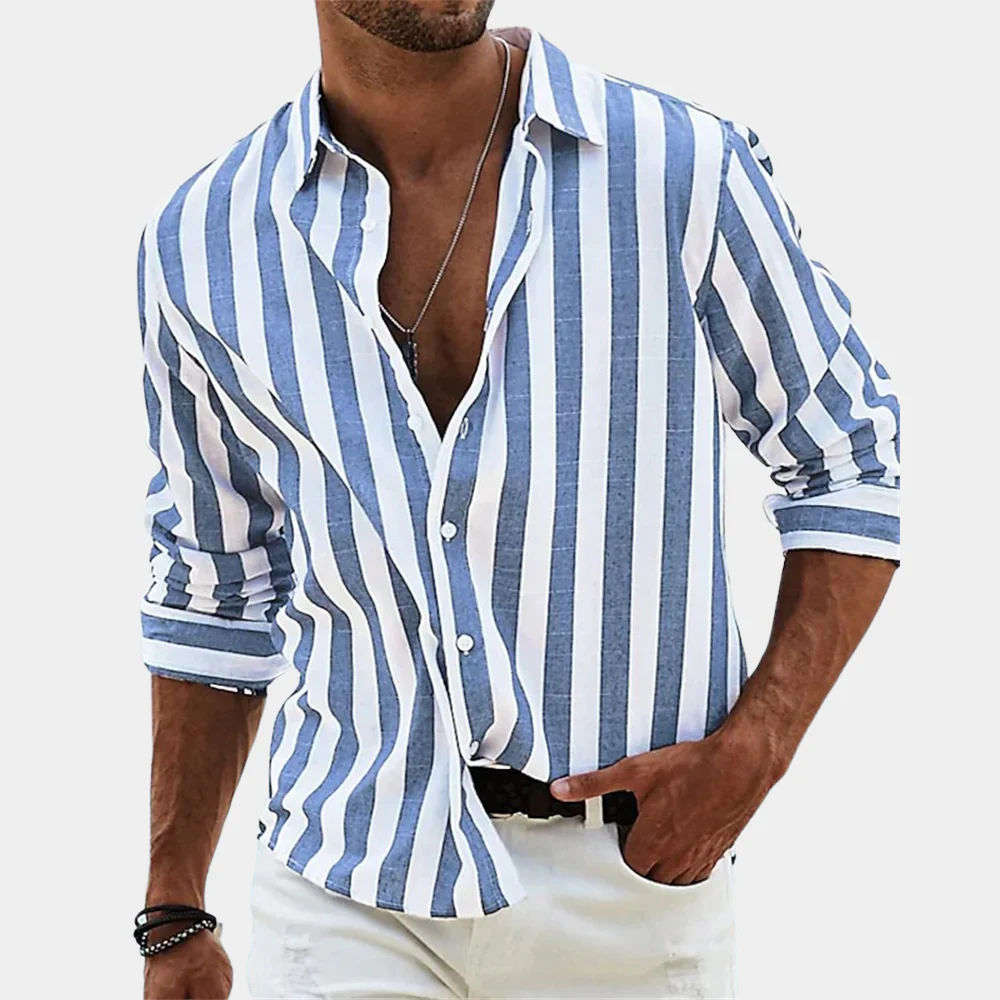 Valencia Linen Shirt | Striped, Relaxed Fit, 100% Pure Linen 6